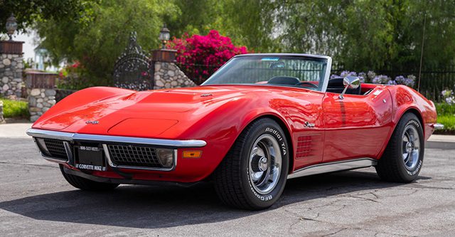 1970 red corvette ls5 convertible