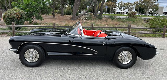 1956 black corvette