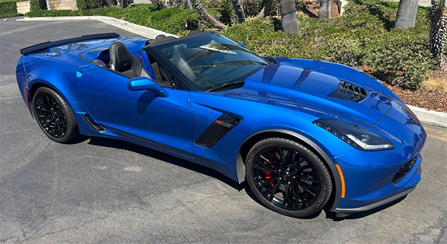 2016 Laguna Blue Corvette ZO6 Convertible